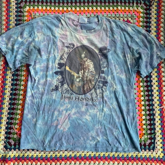 Other - Vintage Jimi Hendrix Gypsy Eyes Tie Dye T-Shirt XL DBL Sided 1998 Delta Tag Nice